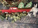New! Red Truck Christmas Countdown, Farmhouse Christmas Decor, Old Red Truck Decor, Christmas Decor, Advent Calendar, Farmhouse Decor