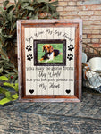 Dog Memorial Sign, Pet Photo Board, Pet Memorial, Dog Photo Memorial Board, Pet Gifts, Dog Gifts, Personalized Pet Gifts, Dog Photo Gift
