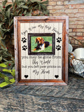 Dog Memorial Sign, Pet Photo Board, Pet Memorial, Dog Photo Memorial Board, Pet Gifts, Dog Gifts, Personalized Pet Gifts, Dog Photo Gift