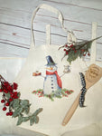 Baking Snowman Apron, Christmas Kitchen Towels, Christmas Aprons, Christmas Decor, Christmas Cookies Apron, Snowman Aprons