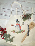 Baking Snowman Apron, Christmas Kitchen Towels, Christmas Aprons, Christmas Decor, Christmas Cookies Apron, Snowman Aprons
