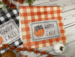 Plaid Fall Kitchen Towel, Farmhouse Kitchen, Fall Decor, Kitchen Towels, Autumn Decor, Fall gifts, Personalized Fall Towel, Fall Gifts
