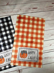 Plaid Fall Kitchen Towel