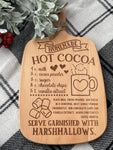Hot Cocoa Cutting Board