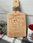 Hot Cocoa Cutting Board