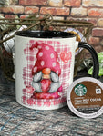 Coffee is my Valentine Gnome Mug
