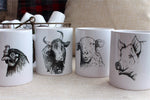 Set of Farm Coffee Mugs