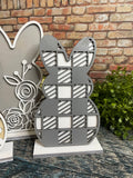 Set of 3 Wooden Easter Bunnies
