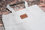 Leather Patch Tote Bag