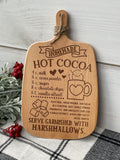 Hot Cocoa Cutting Board