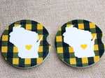 Wisconsin Football Car Coasters