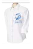 Ladies 3/4 Sleeve Button Shirt